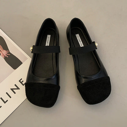 Damen Ballerinas Elegante Perlen Schuhe Modern