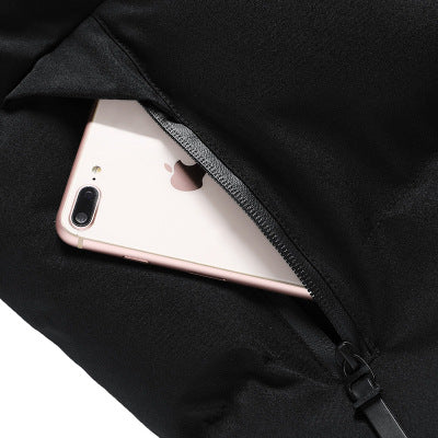 Herren Steppjacke Isoliert mit Kapuze Warm