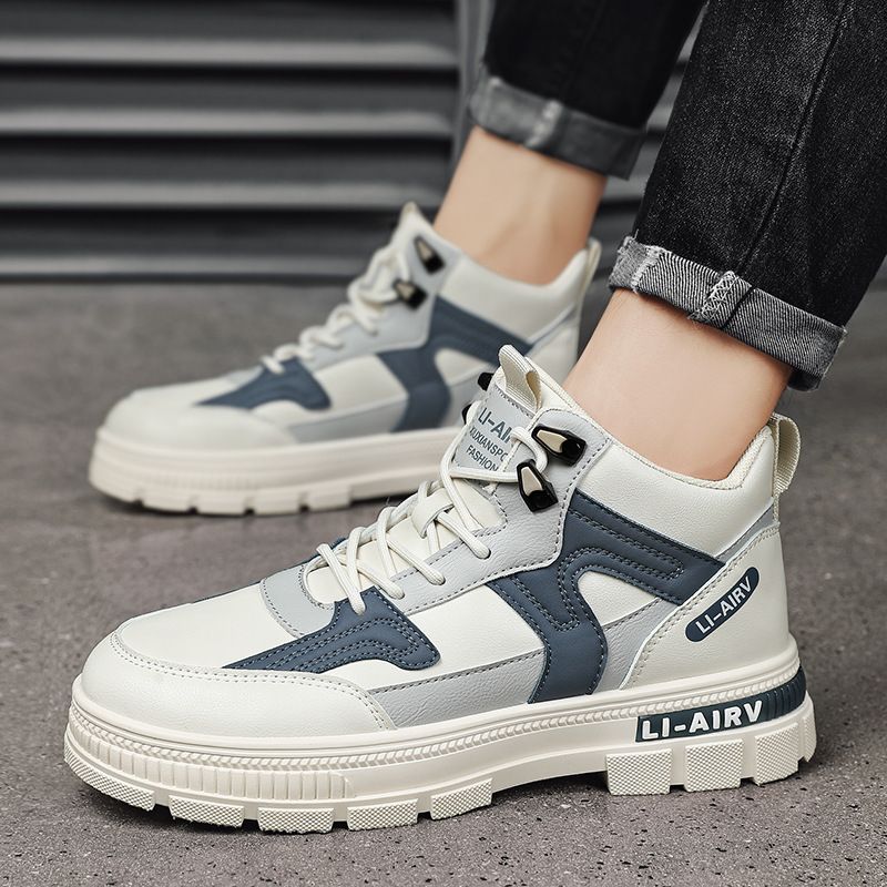 Damen Sneaker Sportlich Atmungsaktiv High-Top Schwarz