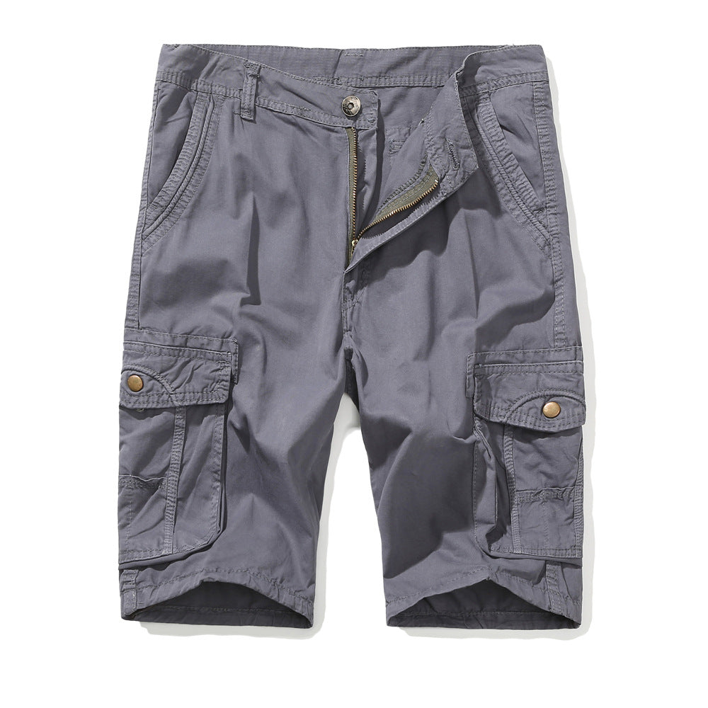Herren Cargo Shorts Funktional Mit Seitentaschen