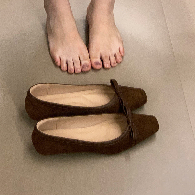 Damen Ballerinas Weich Schleife Elegante Modische