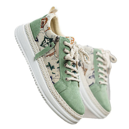Damen Sneaker Sportlich Graffiti Muster Weich