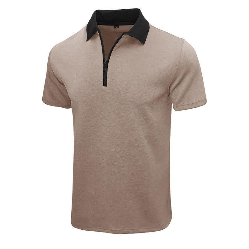 Herren Poloshirt Sportlich Kurzarm mit Strukturkragen Modern
