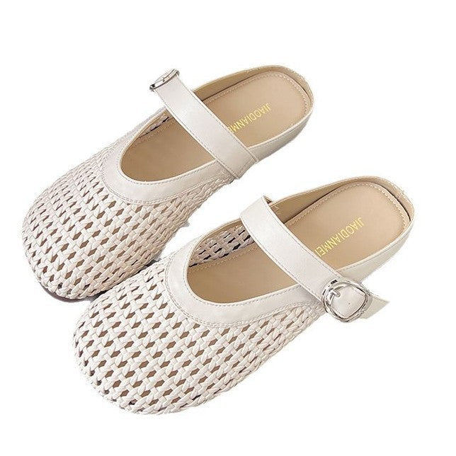 Damen Clogs Bequem Luftig mit Riemen und Netzdesign