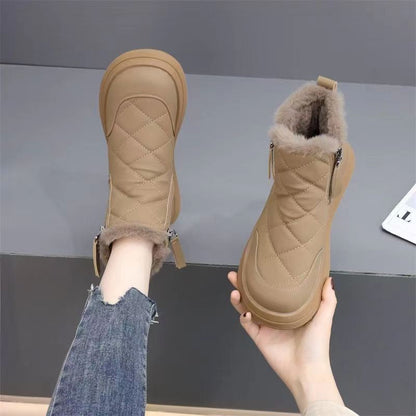 Damen Winterstiefeletten Warm gefüttert Robust