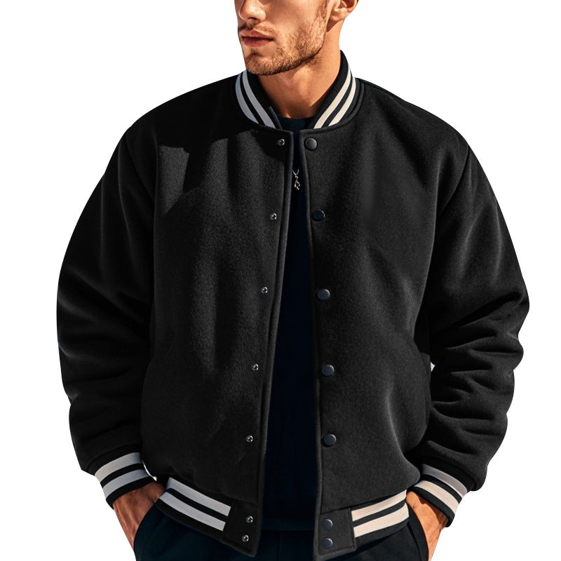Herren Sportjacke Modern mit Kragen und elastischen Ärmeln