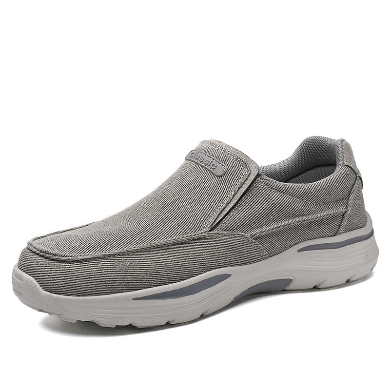 Damen Sneaker Bequem Slip-On mit Luftdurchlässigkeit und Elastik