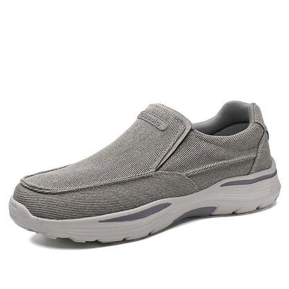Damen Sneaker Bequem Slip-On mit Luftdurchlässigkeit und Elastik