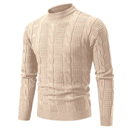 Herren Strickpullover Hochkragen Modern Großstadt-Chic