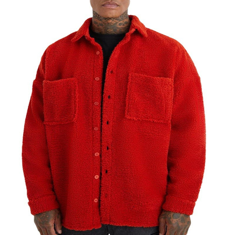 Herren Fleecejacke Warm mit Brusttaschen und Reißverschluss