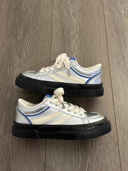 Damen Sneaker Glänzend Komfortabel Laufsohle