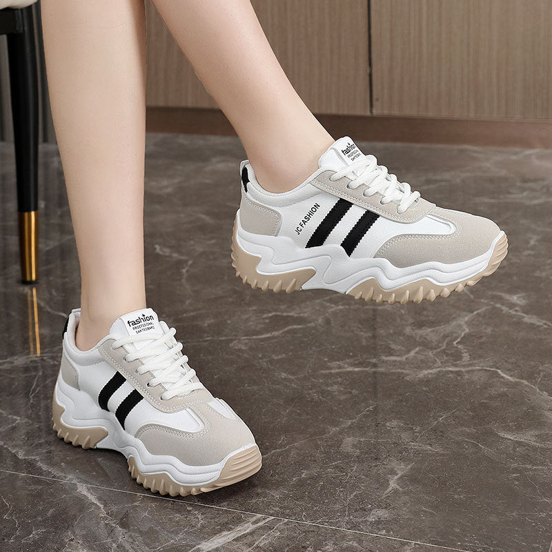 Damen Sneaker Sportlich Chunky Design Komfort Sohle