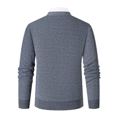 Herren Strickjacke Modern Rautenmuster Elegante Knöpfe