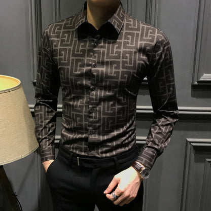 Herren Karo Hemd Langarm Modern Berlin Style