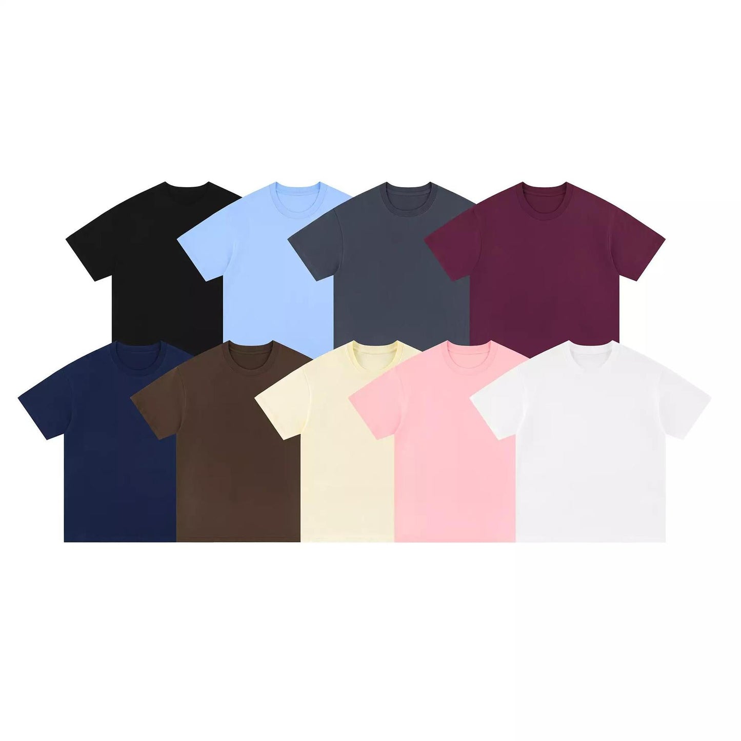 Herren T-Shirt Oversized Weich Bio-Baumwolle Klassisch