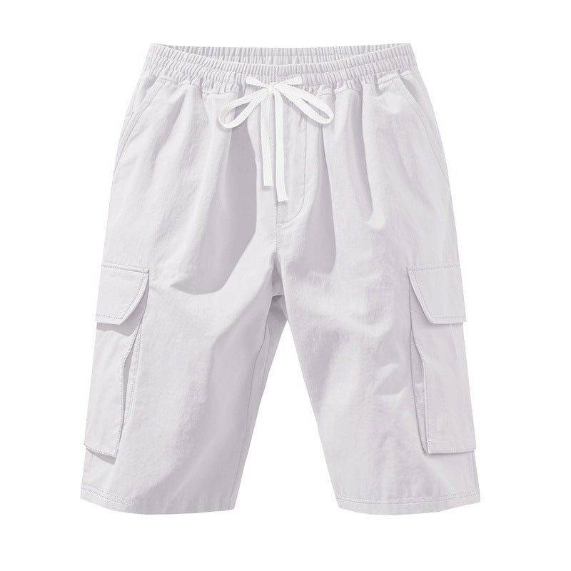 Herren Cargo Shorts elastisch mit Seitentaschen Bequem