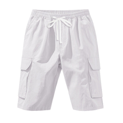 Herren Cargo Shorts elastisch mit Seitentaschen Bequem