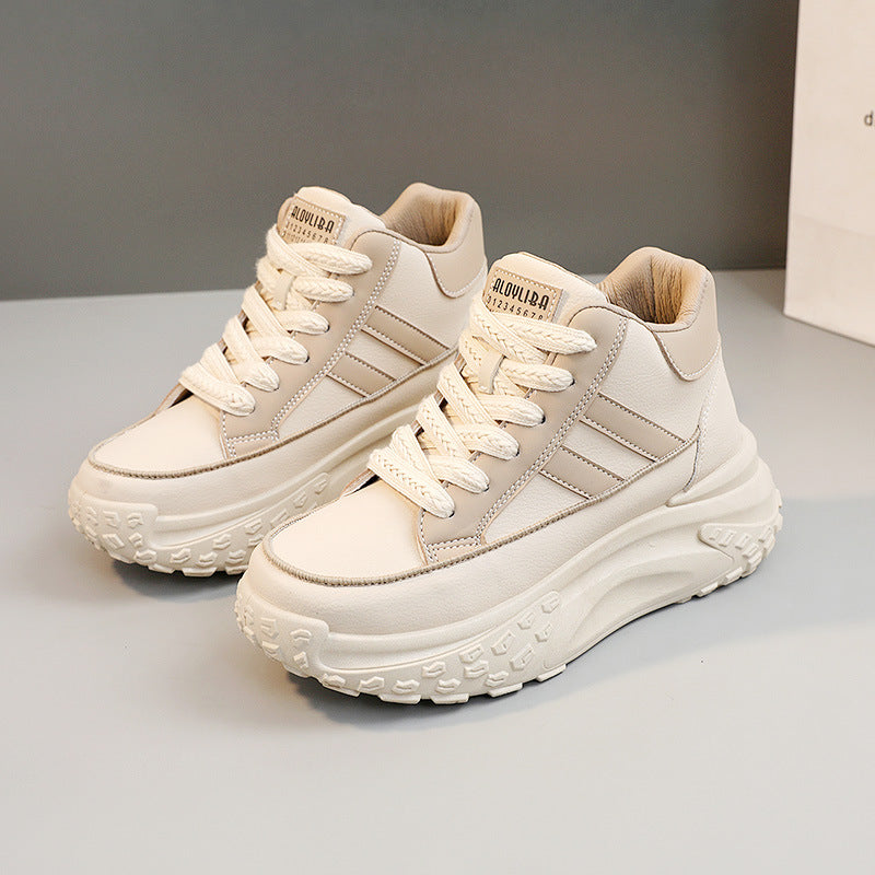 Damen Sneaker High-Top Komfortschuhe Modisch Robust