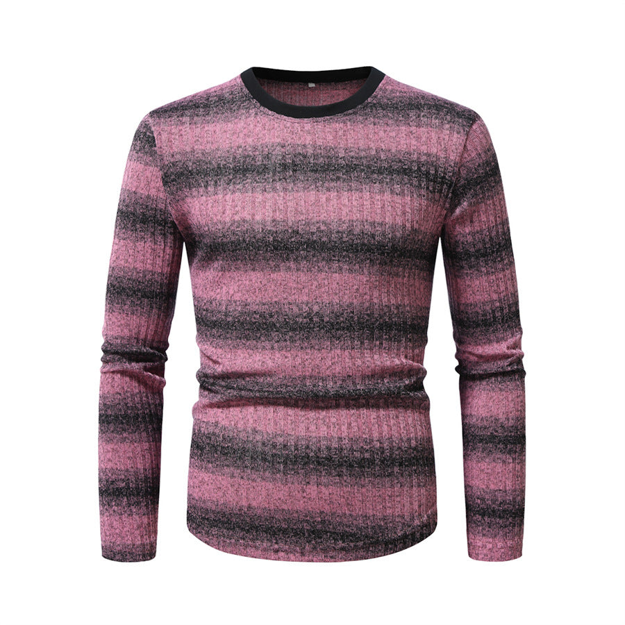 Herren Langarmshirt Modernes Strukturmuster Berlin Style