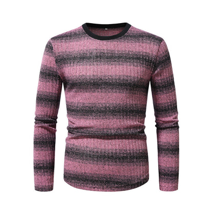 Herren Langarmshirt Modernes Strukturmuster Berlin Style