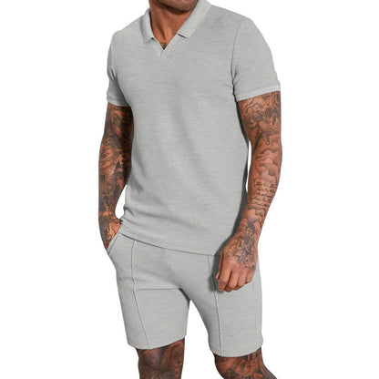 Herren Poloshirt Strukturiert Berlin Style Kurzarm