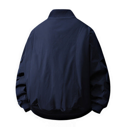 Herren Übergangsjacke Lässig Minimalistisch Slim Fit