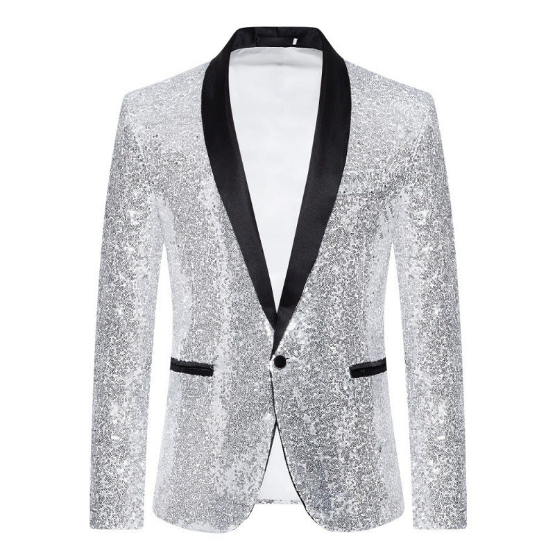 Glitzernder Herren Blazer Paillettenjacke Elegant - BerlinGlamour