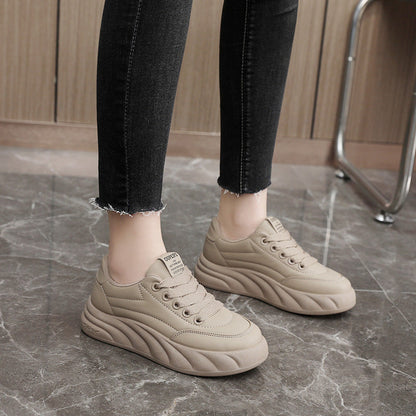 Damen Plateausneakers Hoch Modisch Atmungsaktiv