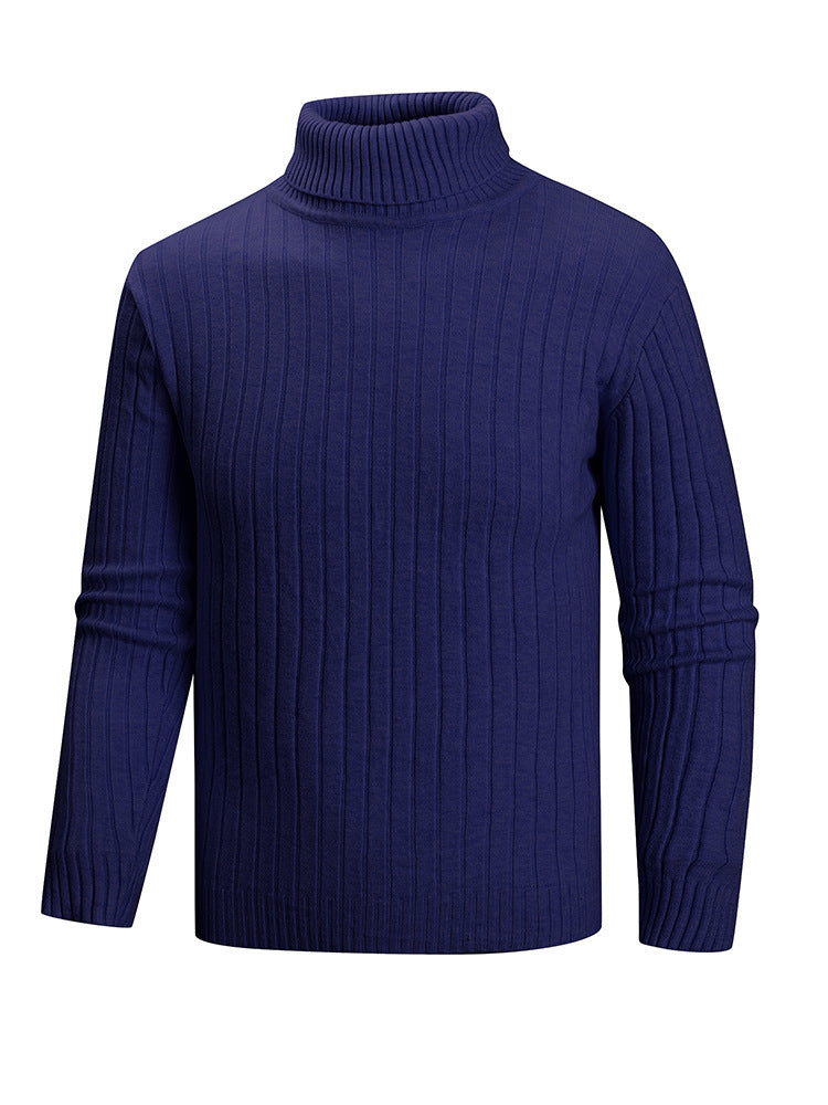 Herren Pullover Rollkragen Feinstrick Modern Style