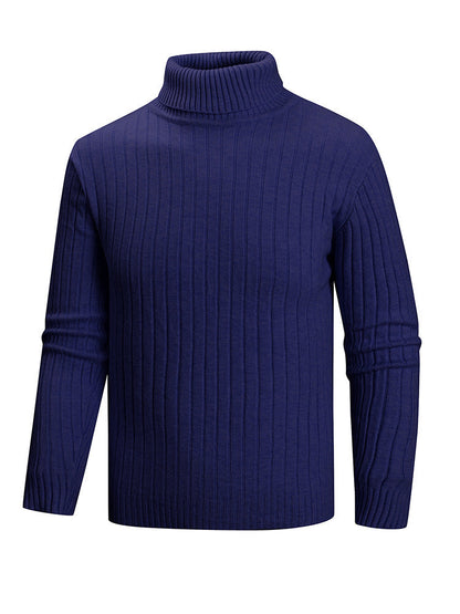 Herren Pullover Rollkragen Feinstrick Modern Style
