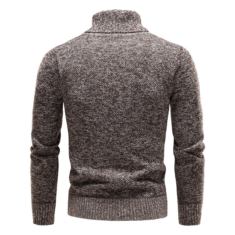 Herren Rollkragenpullover Weich Strickpullover Elegannt