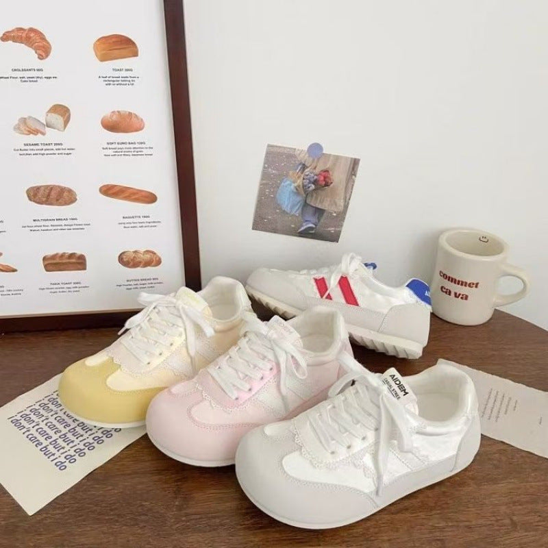 Damen Sneaker Weiß Atmungsaktiv Mit Spitzendetail - BerlinGlamour