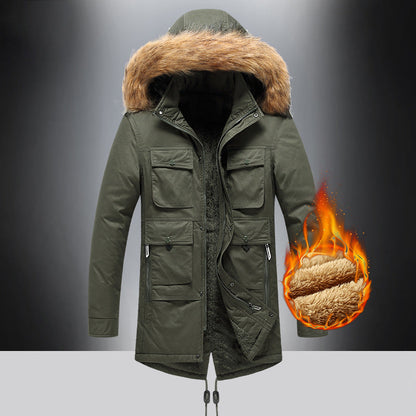 Herren Winterjacke Isoliert Warm Wasserfest