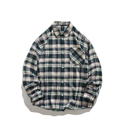 Herren komfortables Flanellhemd mit modernem Karomuster und Brusttasche BerlinGlamour.