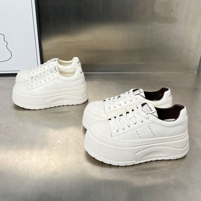 Damen Plateau Sneaker Bequem Atmungsaktiv Hoher Komfort