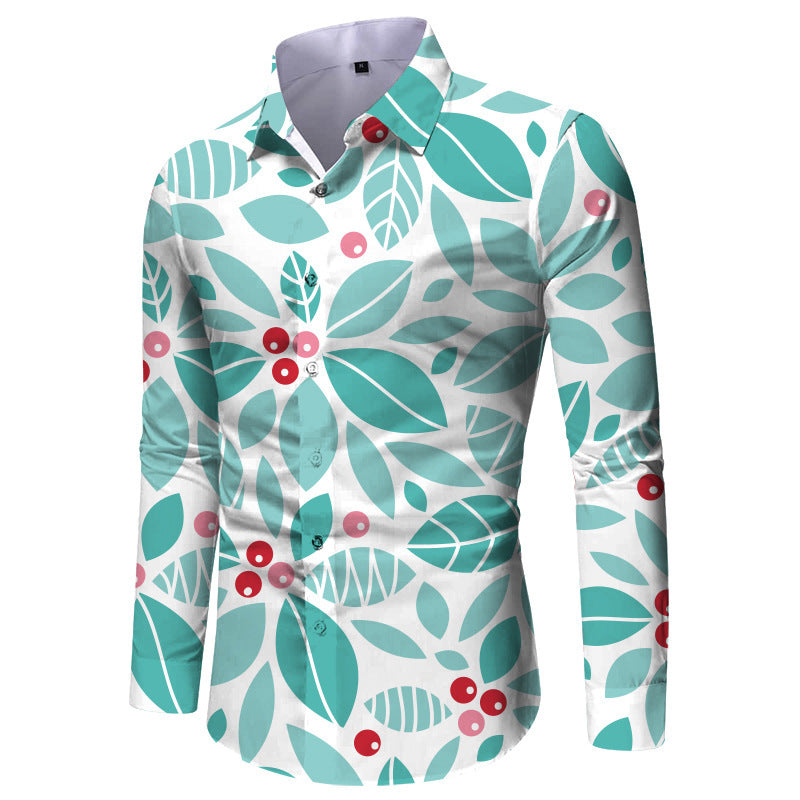 Herren Langarmhemd Karomuster Elegantes Design
