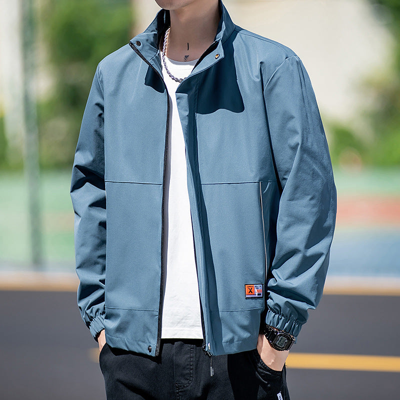 Herren Sportjacke Wasserdicht Elastisch mit Hochkragen