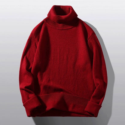 Herren Rollkragenpullover Bequem Warm Modern