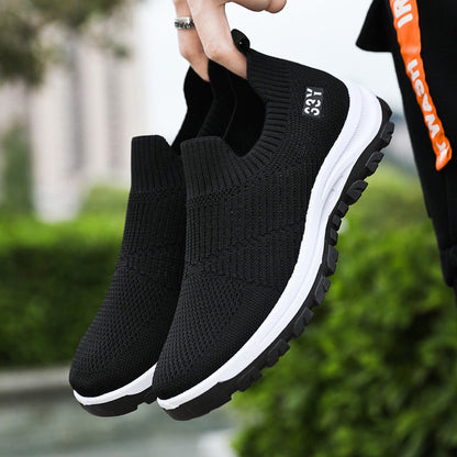 Damen Strick Sneaker Atmungsaktiv Komfortabel