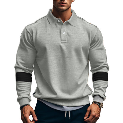 Herren Polo Shirt Modern Ärmel Design Klassisch