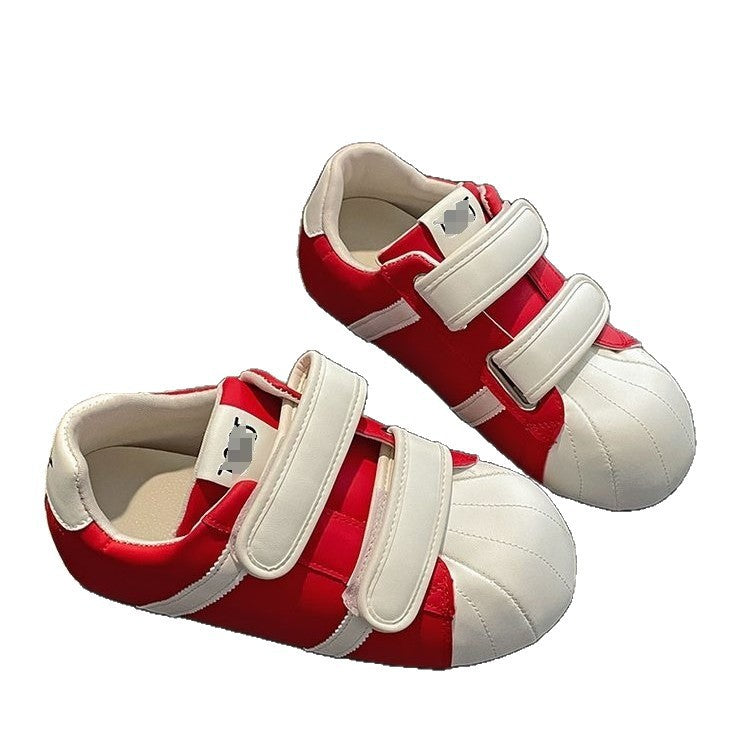 Damen Sneaker Sportlich Bequem Klettverschluss