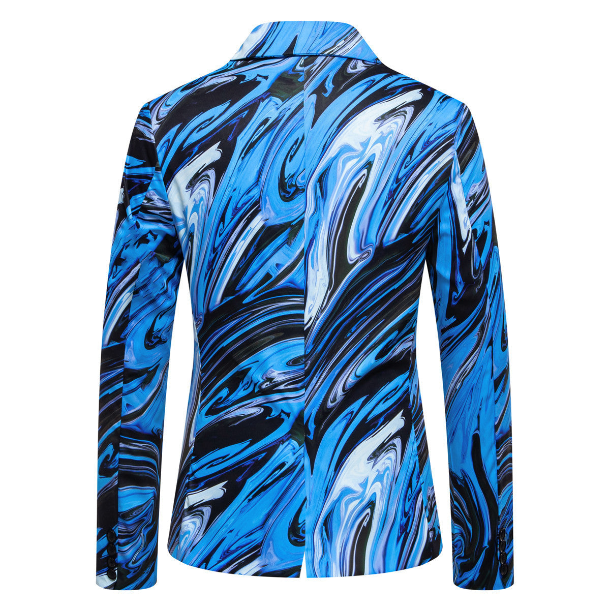 Herren Blazer Marmor Muster Elegant Modern