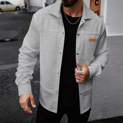 Herren Übergangsjacke Modern mit Taschen und Elastik