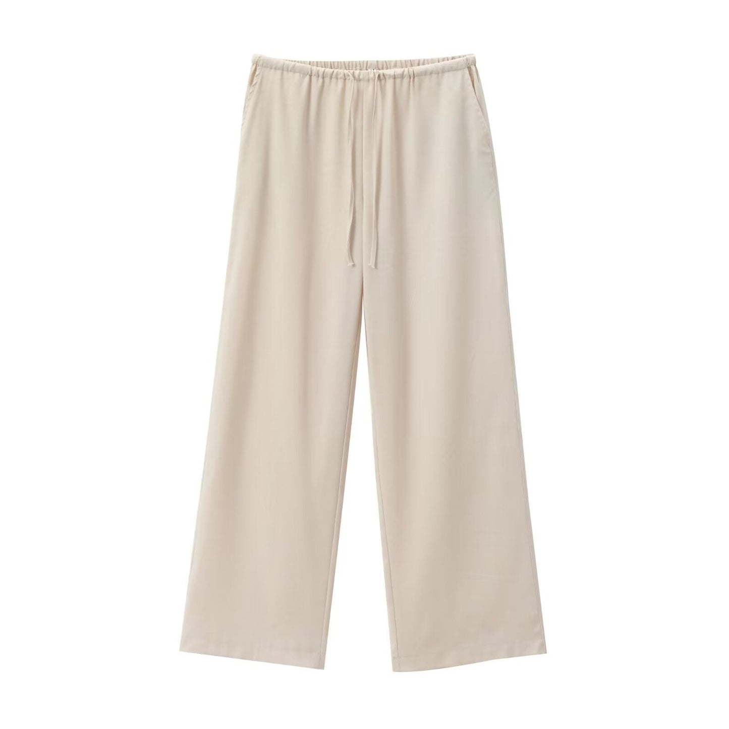 Elegantes Zweiteiler Set Modern mit Bindegürtel und weite Hose