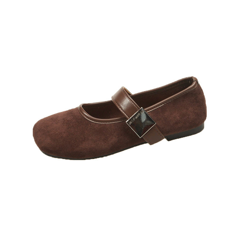 Damen Ballerinas Elegantes Design mit verstellbarem Riemen