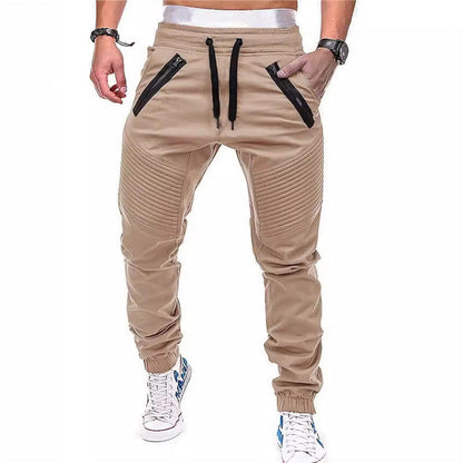 Herren Jogginghose Modern Elastisch Mit Reißverschluss - BerlinGlamour