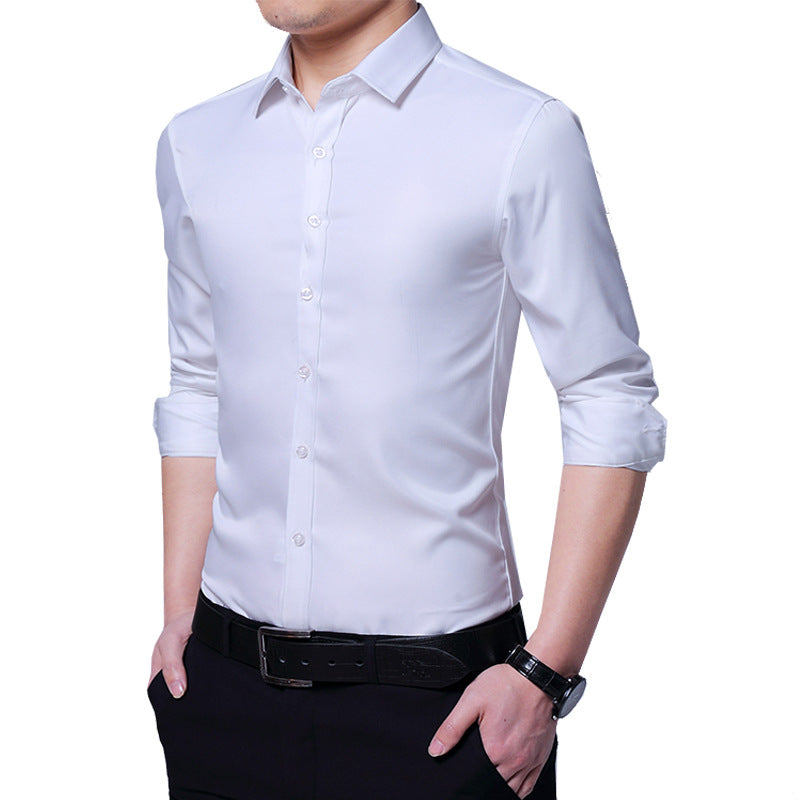 Herren Langarmbluse Elegant Moderner Schnitt Slimfit