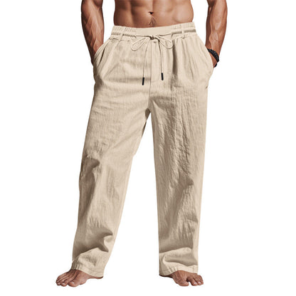 Herren Strandhose Bequem mit Kordelzug und Seitentaschen