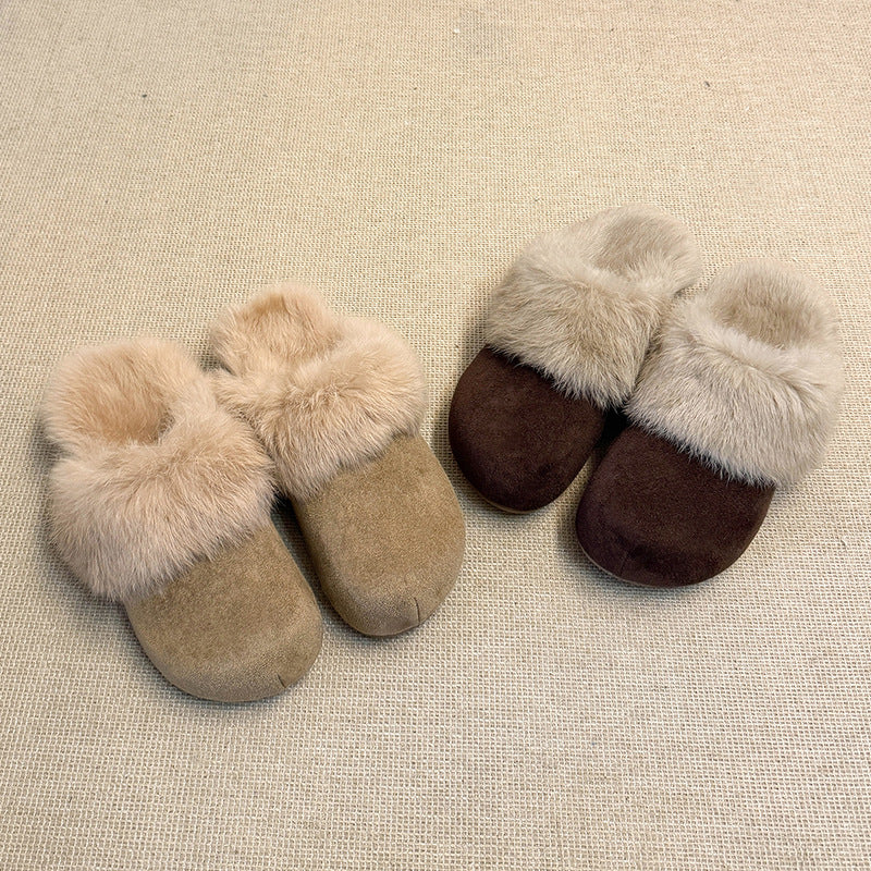 Damen Hausschuhe Weich Kunstfell Warm Winter - BerlinGlamour