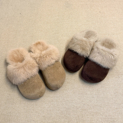 Damen Hausschuhe Weich Kunstfell Warm Winter - BerlinGlamour